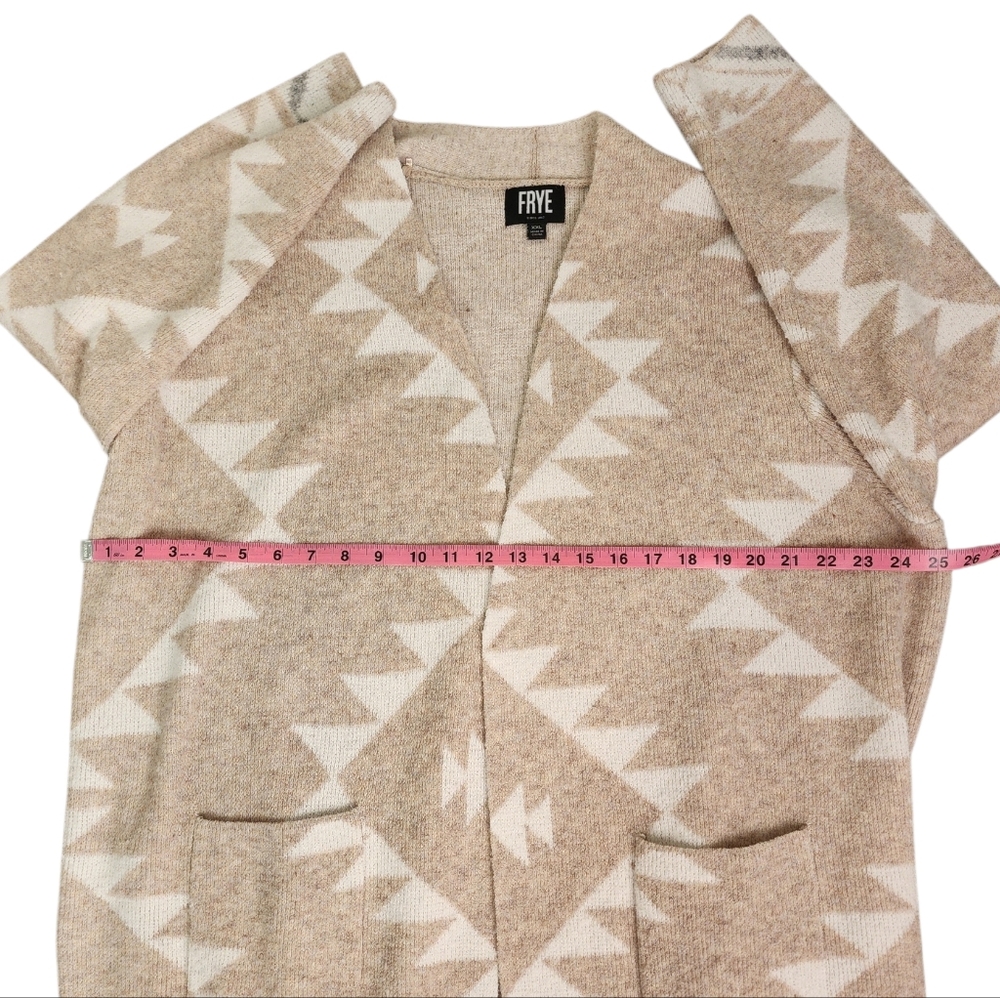FRYE Longline Open Frint Cardigan Western Soft XXL - Picture 6 of 11